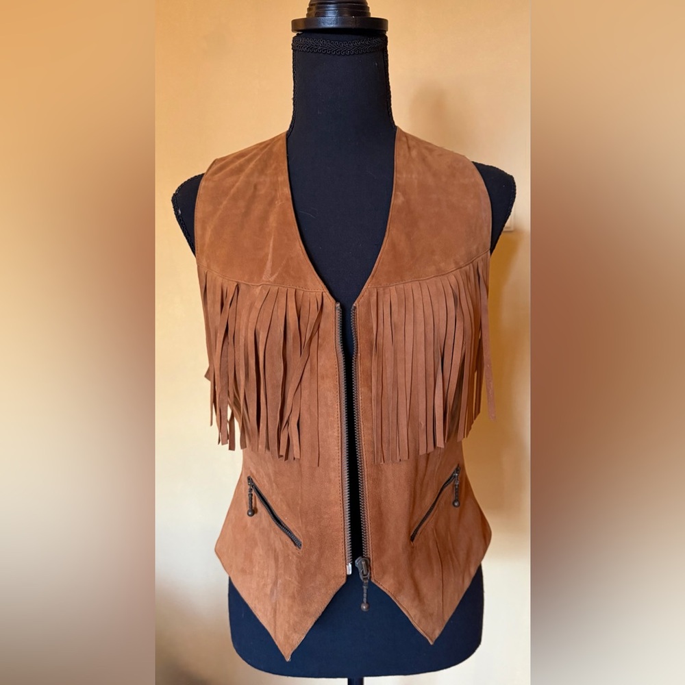 Easy Riders Brown Suede Fringe Vest